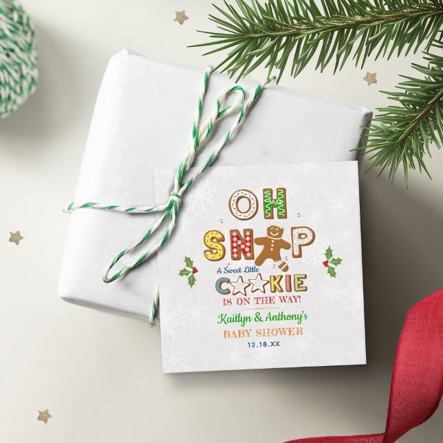 Oh, schläfst! Gingerbrei Cookie Kinderdusche Geschenkanhänger (Von Creator hochgeladen)