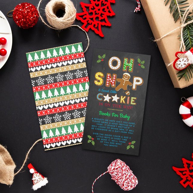 Oh, schläfst! Gingerbrot Cookie Babydusche Buch Begleitkarte (Von Creator hochgeladen)