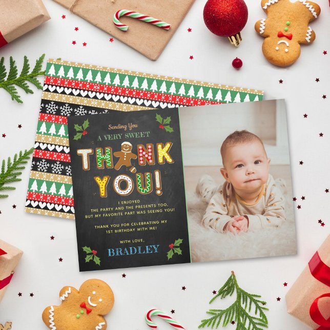 Oh, schläfst! Lebkuchenkoch jedes Alters Geburtsta Dankeskarte (Von Creator hochgeladen)