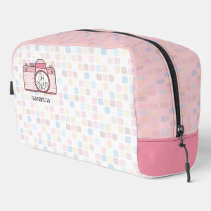 Oh, schläfst! Pink Pastellkamera Waschbeutel