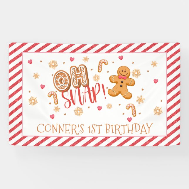 Oh schläfst unser kleines Cookie-Banner - Junge Banner (Horizontal)