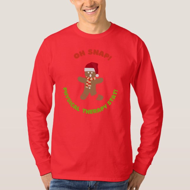 Oh, schläfst! Weihnachtstherapie T-Shirt (Vorderseite)