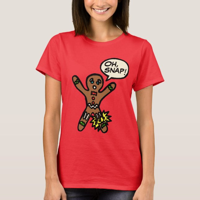 Oh Schnelllebkuchen-Mann-Plätzchen-WeihnachtsShirt T-Shirt (Vorderseite)