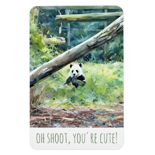 Oh Shoot, du bist Niedlich Panda Magnet