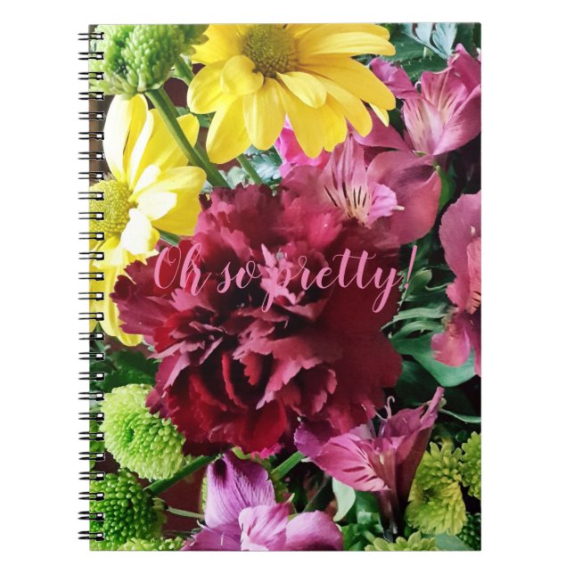 Oh si joli ! Fleurs d'automne Carnet spirale (Devant)