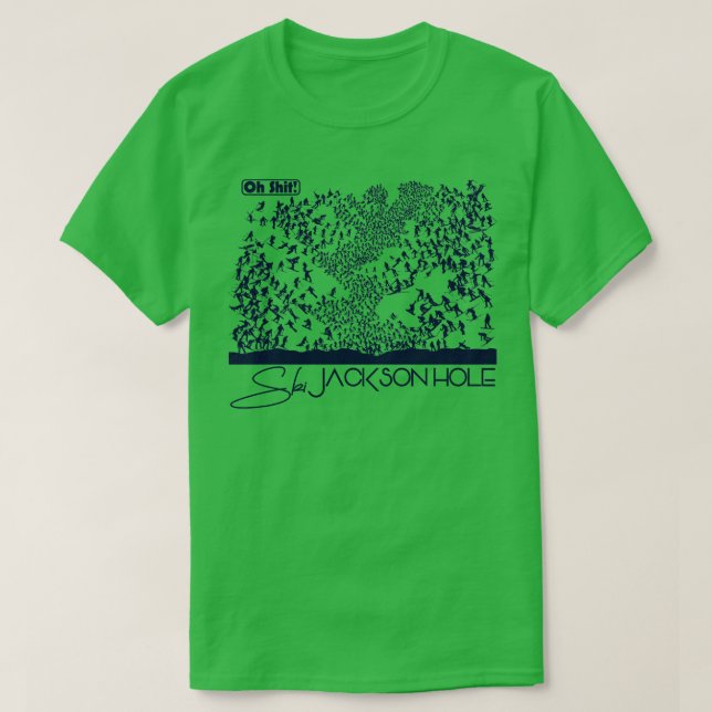 Oh Ski Jackson Hole TShirt (Design vorne)