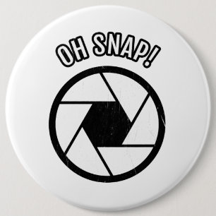 Oh Snap Camera Edition Geschenk für Coole Fotograf Button