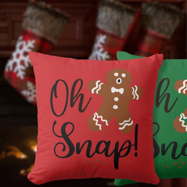 Oh snap Christmas Pillow Kissen (Von Creator hochgeladen)