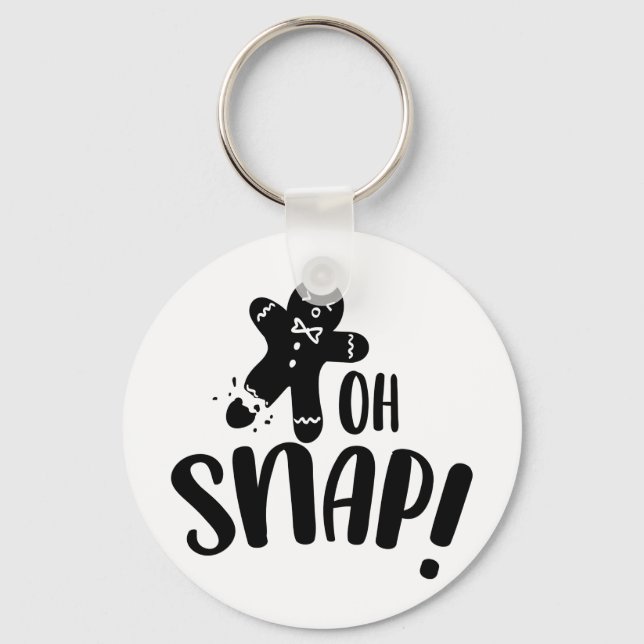 Oh Snap Cookie Weihnachten Schlüsselanhänger (Vorderseite)