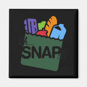 Oh Snap EBT-Leistungen Lebensmittelmarken Kapuze L Magnet