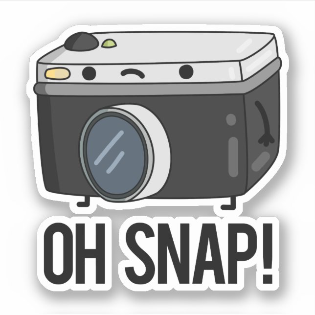 Oh Snap Funny Camera Pub Aufkleber (Vorderseite)
