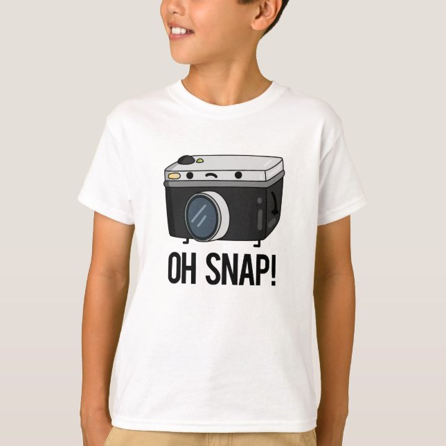 Oh Snap Funny Camera Pub T-Shirt (Vorderseite)
