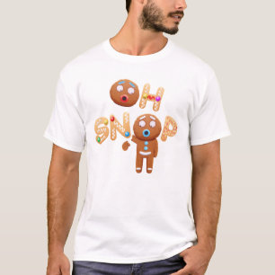 Oh Snap Funny Gingerbrot Mann Weihnachten T - Shir T-Shirt