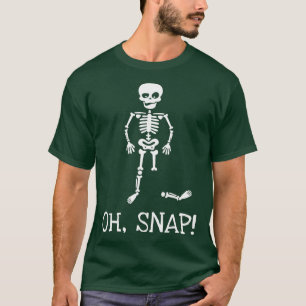 Oh Snap Funny Skeleton Halloween Kostüm Party Gif T-Shirt