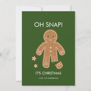 Oh Snap Gingbread Hommes Carte de vacances