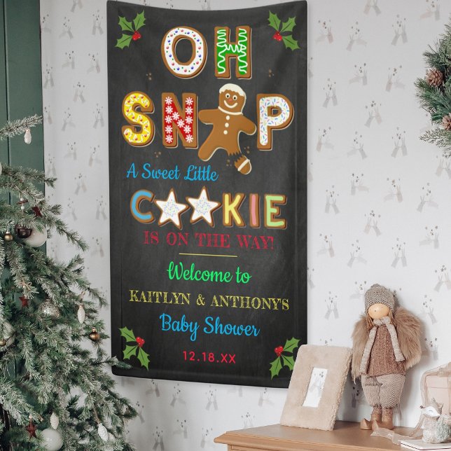 Oh Snap! Gingerbread Cookie Baby Shower Welcome Banner (Von Creator hochgeladen)