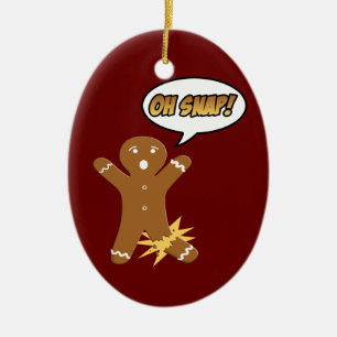 Oh Snap Gingerbread Homme Cookie Noël Ornement