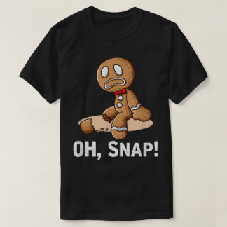Oh Snap Gingerbread Man Christmas Tee