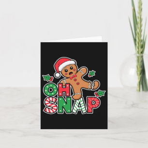 Oh Snap Gingerbread Mann Niedlich Weihnachtskeks K Karte
