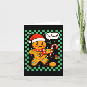 Oh Snap Gingerbread Mann Weihnachtsmann Kinder Kin Karte