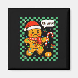 Oh Snap Gingerbread Mann Weihnachtsmann Kinder Kin Magnet