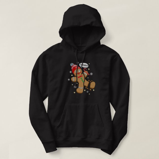 Oh Snap Gingerbrei Cookie Man Costume Backteam Hoodie (Design vorne)