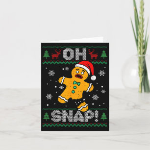 Oh Snap Gingerbrei Mann Weihnachten Weihnachten We Karte