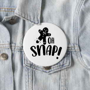 Oh Snap Holiday Button