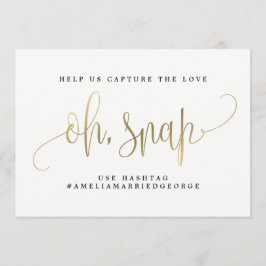 Oh Snap Instagram Sign - Schöne Kalligrafie Einladung