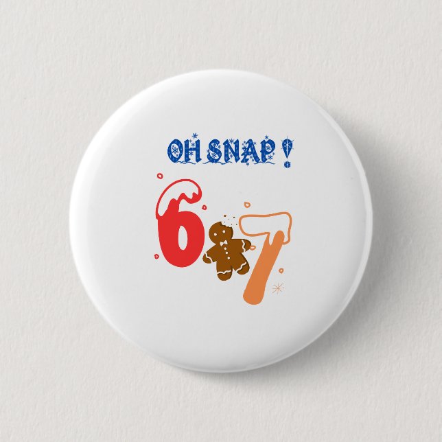Oh Snap Lebkuchen 67 Button (Vorderseite)