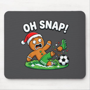 Oh Snap Lebkuchen Fußball Tritt Lustig Mousepad