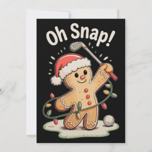 Oh Snap Lebkuchen Golf Golfer Golfen Weihnachten