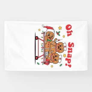 Oh Snap Lebkuchen Schulkrankenschwester Weihnachte Banner