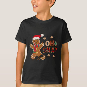 Oh Snap Lebkuchenmann Frohe Weihnachten Xmas Schla T-Shirt