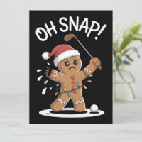 Oh Snap Lebkuchenmann Golfer Golf Weihnachten Xmas