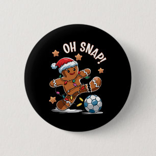 Oh Snap Lebkuchenmann Weihnachten Fußball 1 Button