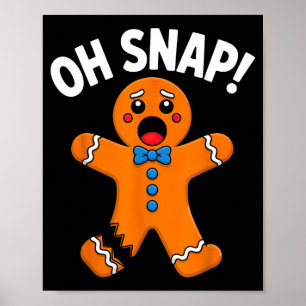 Oh Snap Lebkuchenmann Weihnachten Jungen Mädchen K Poster