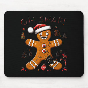 Oh Snap Lebkuchenmann Weihnachten Lustiger Cookie Mousepad