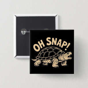 Oh Snap Lustige Sarkastische Schnappschildkröte Sc Button