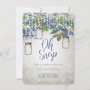 OH Snap Mariage Hashtag Table Signes Cartes