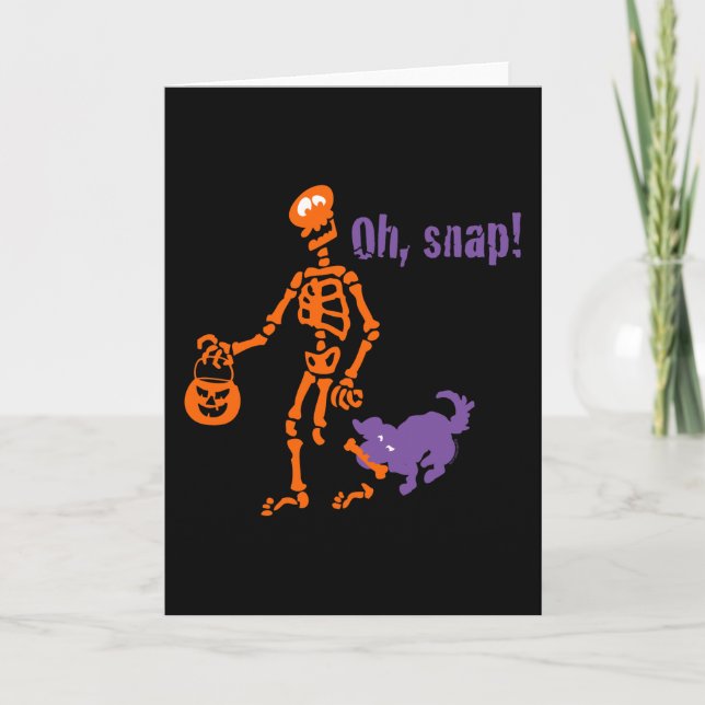 Oh, Snap Skeleton Karte (Vorderseite)