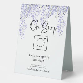 Oh Snap Table Top Sign Tischaufsteller
