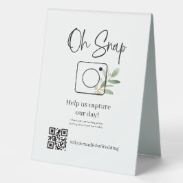 Oh Snap Table Top Sign Tischaufsteller