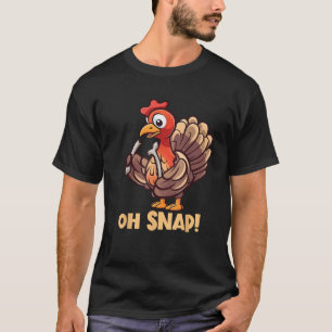 Oh Snap Truthahn Wunschenkel Lustiger Thanksgiving T-Shirt