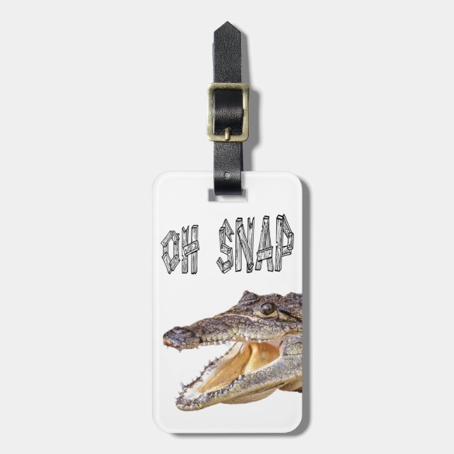 OH SNAP - Wut Gator Gepäckanhänger (Vorderseite vertikal)