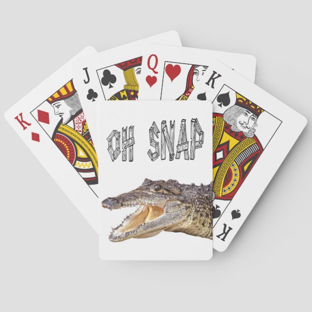 OH SNAP - Wut Gator Spielkarten (Rückseite)