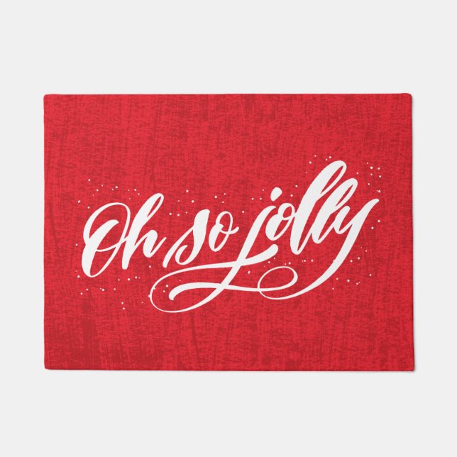Oh So Jolly | Holiday Door Mat Fußmatte (Vorderseite)