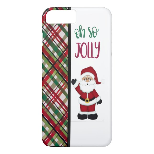 Oh So Jolly Santa Design Case-Mate iPhone Hülle (Rückseite)
