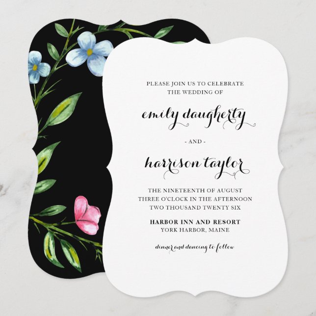 Oh, so liebenswert Hochzeitseinladung Einladung (Vorne/Hinten)