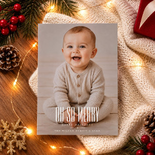 Oh So Merry Modern Baby Full Photo Weihnachten